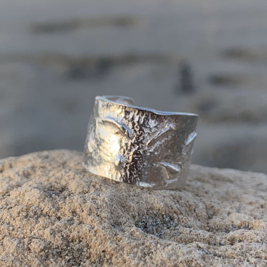 025 Silver Fused Boho Ring