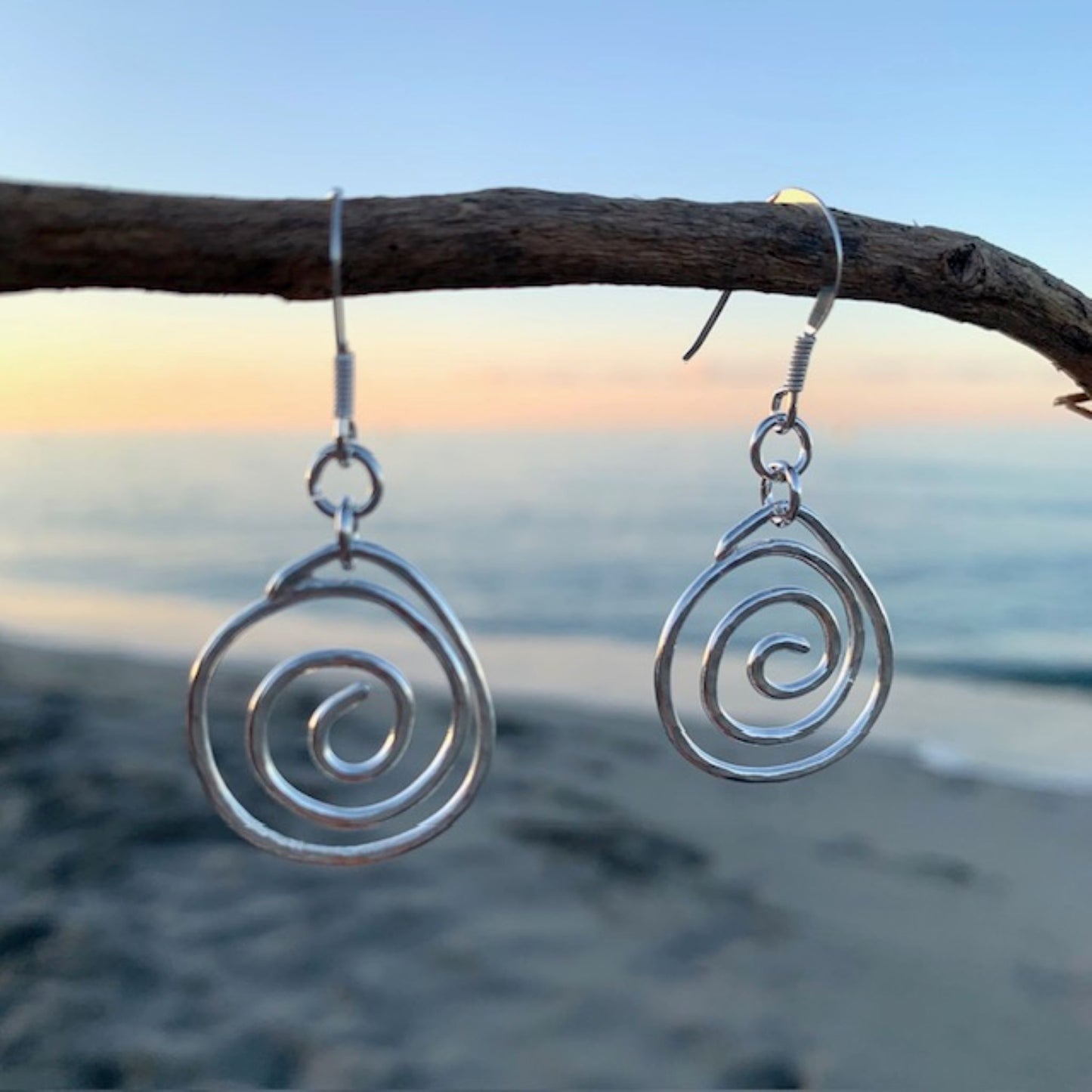 925 Sterling Silver Coil Earrings