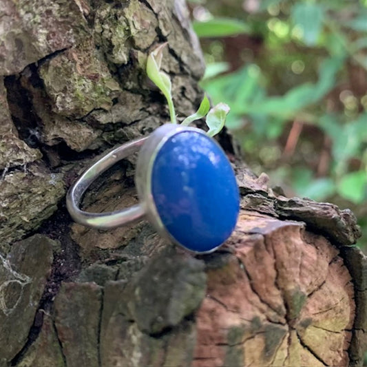 925 Silver Agate Ring