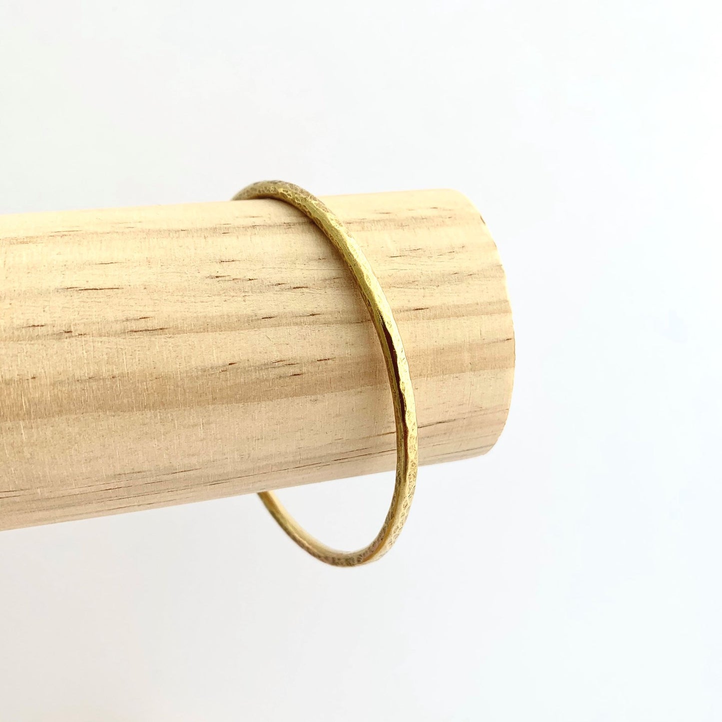 Brass Hammered Bangle