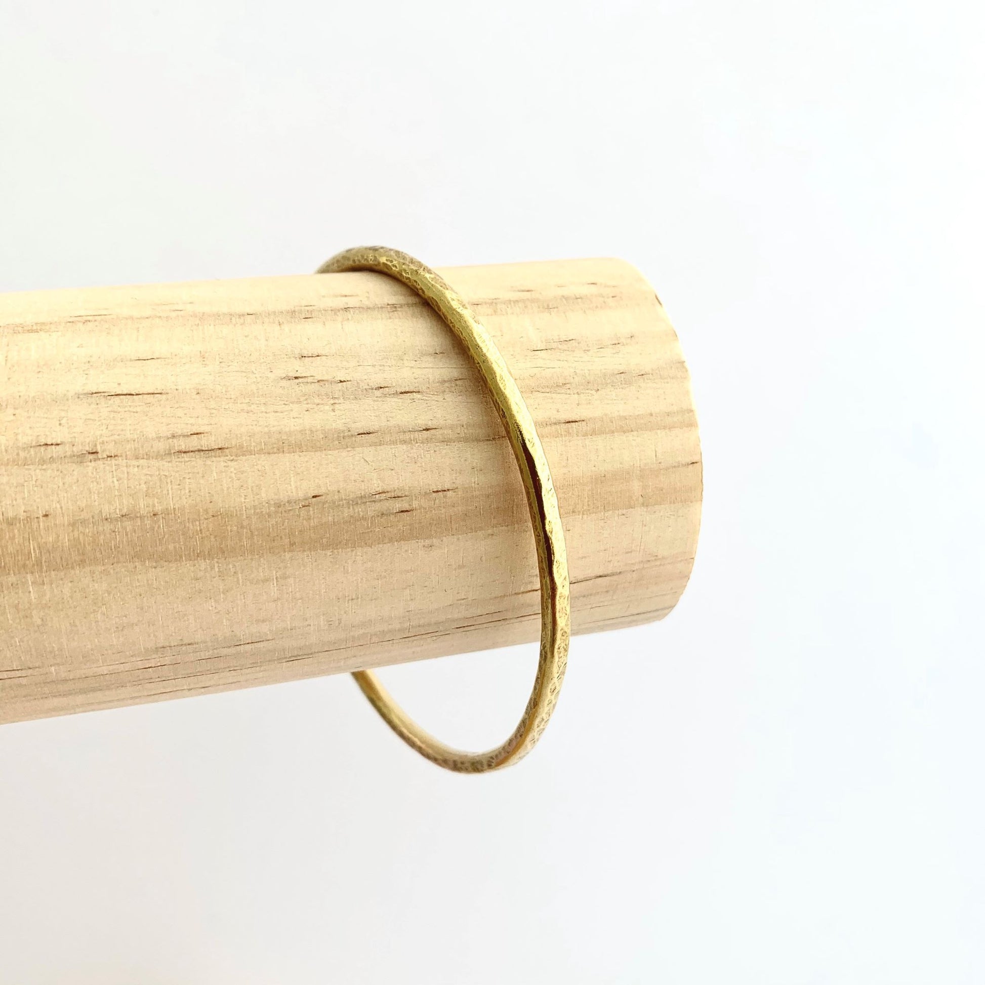 Brass Hammered Bangle