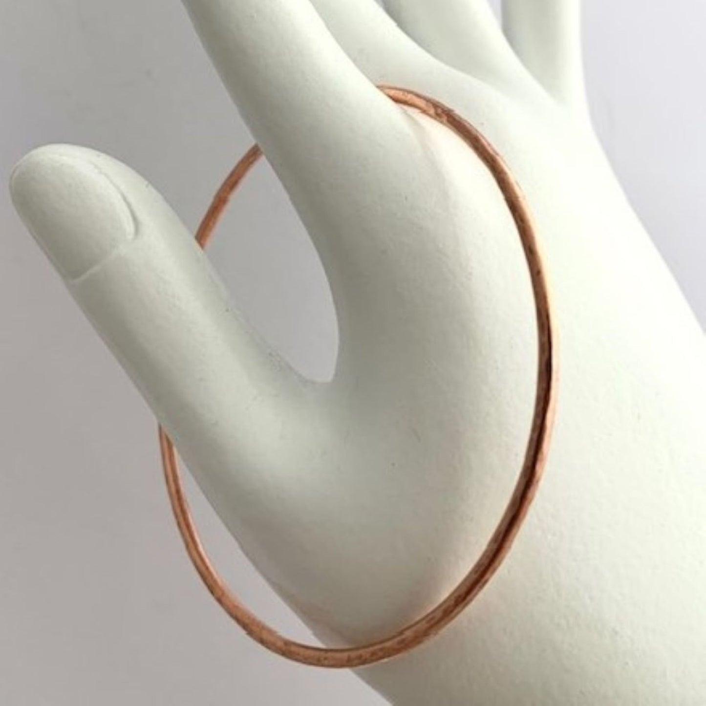 Copper Hammered Bangle