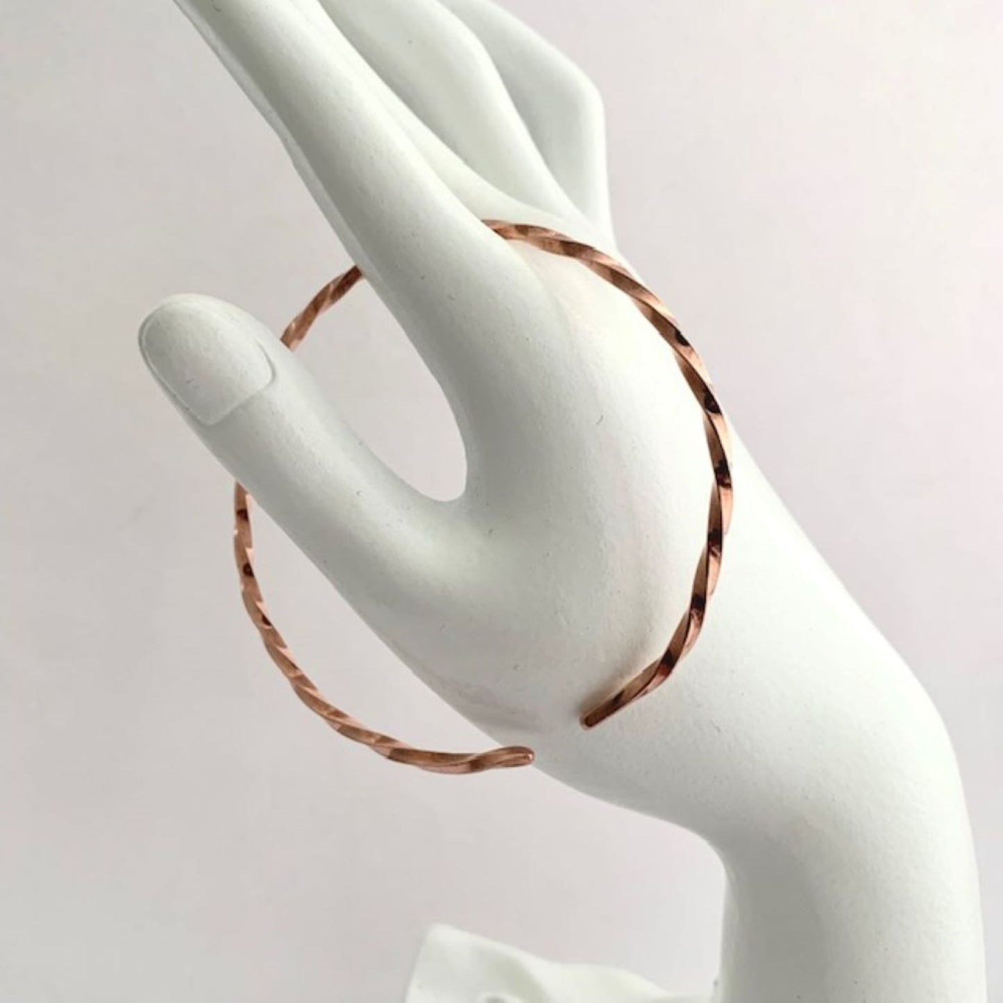 Copper Twisted Skinny Bracelet