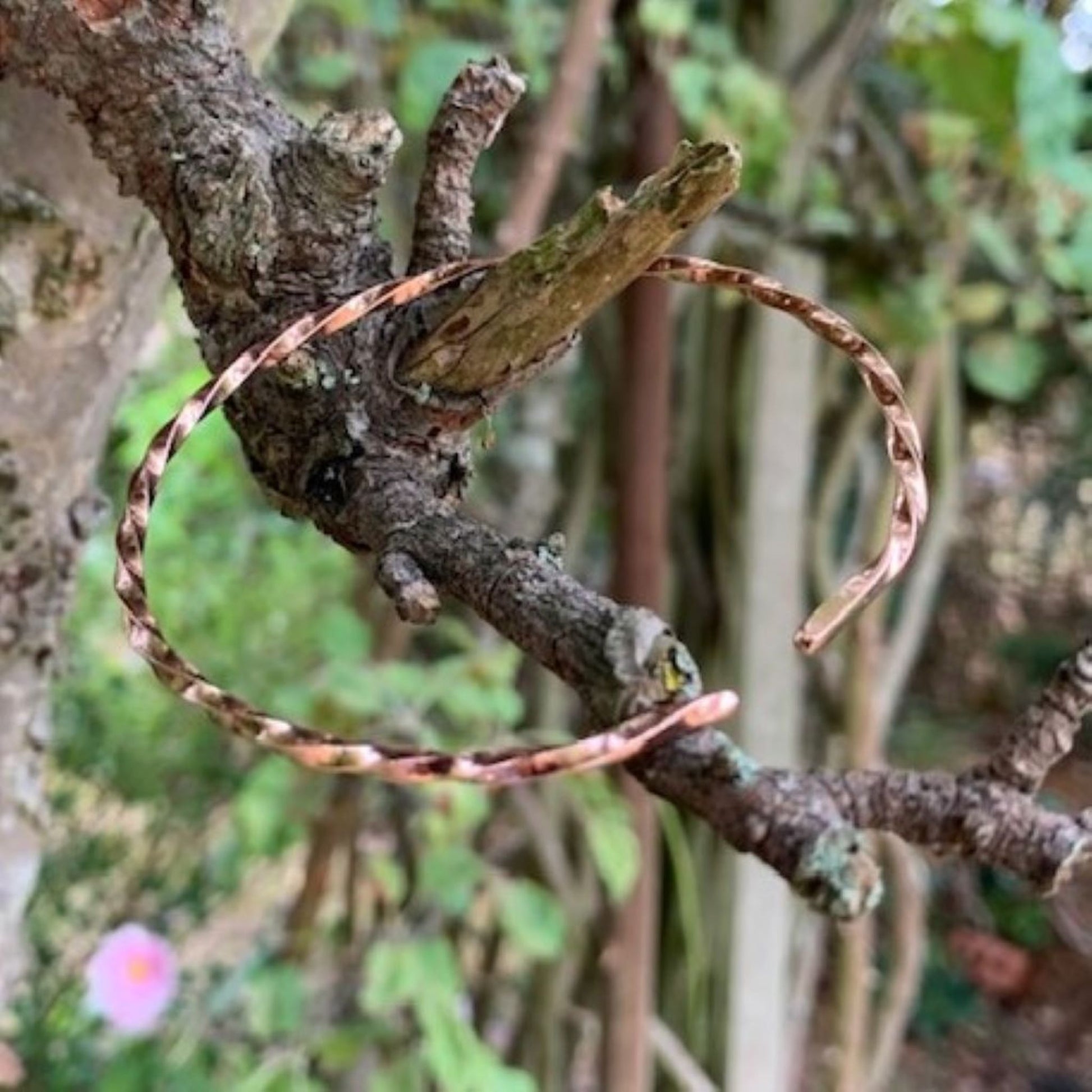Copper Twisted Wire Bangle