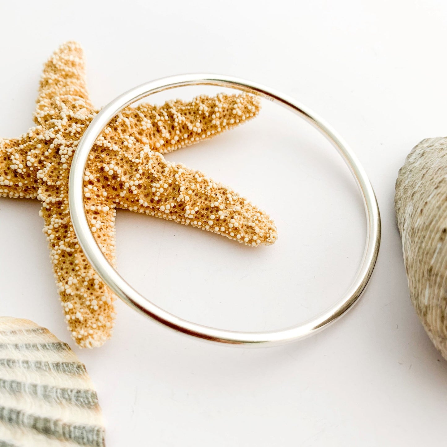 Hallmarked Solid Sterling Silver Bangle