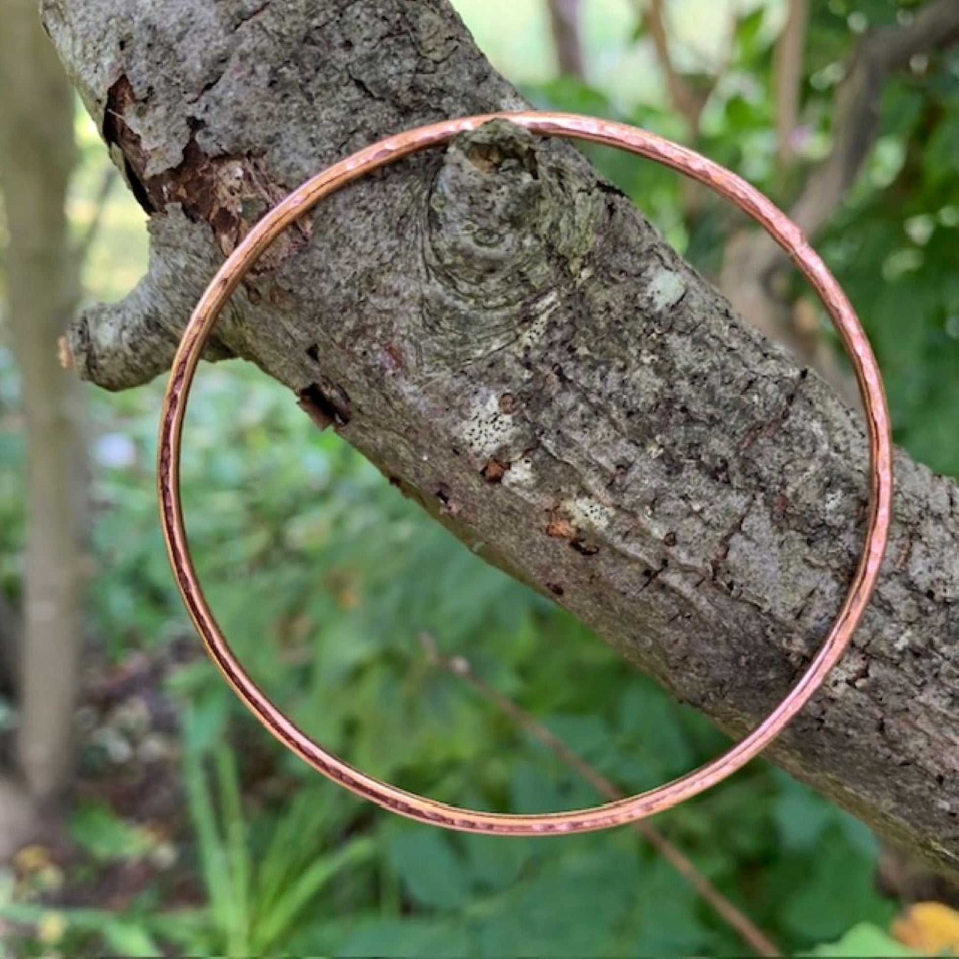 Hammered Copper Stacking Bangle