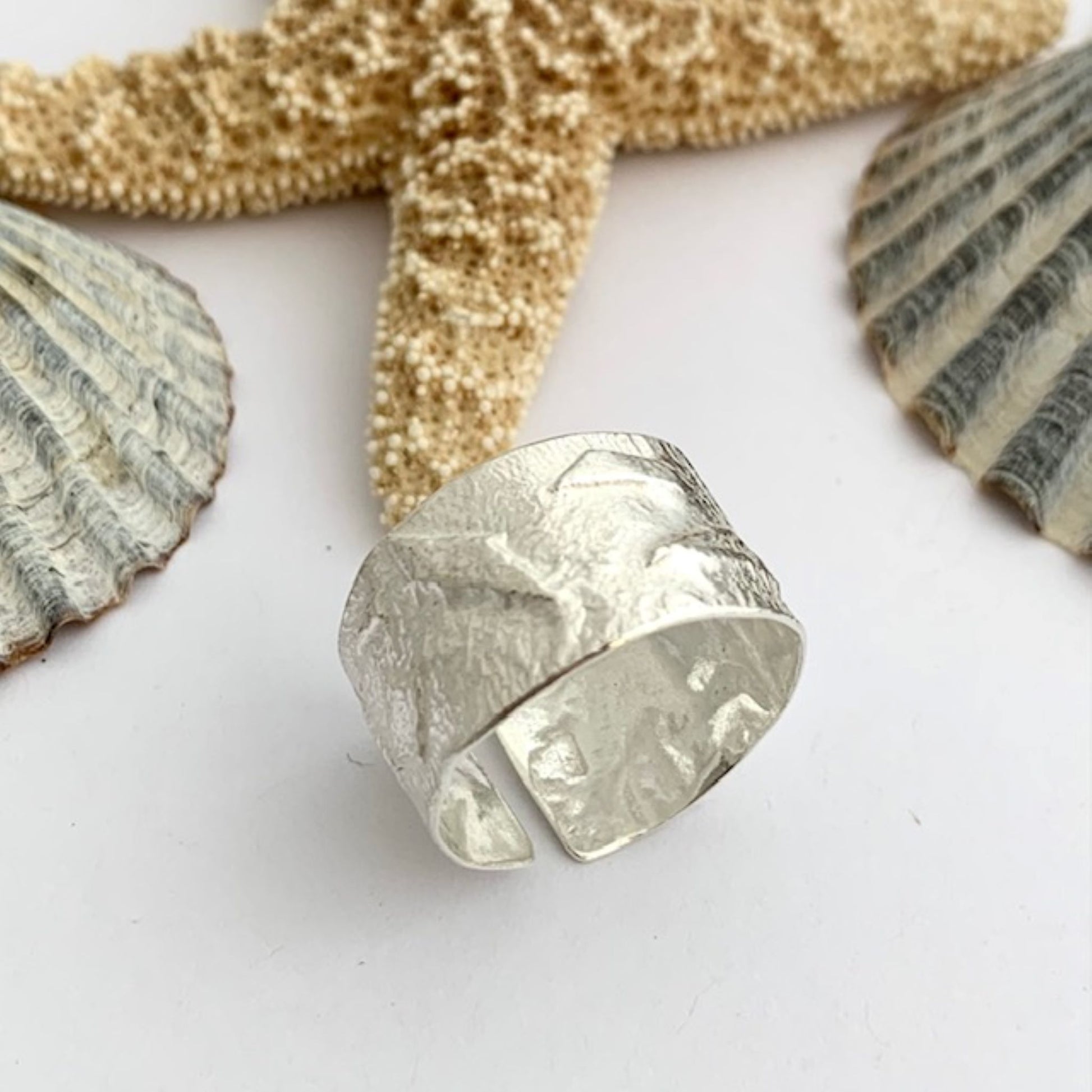 Organic Rustic Sterling Silver Ring