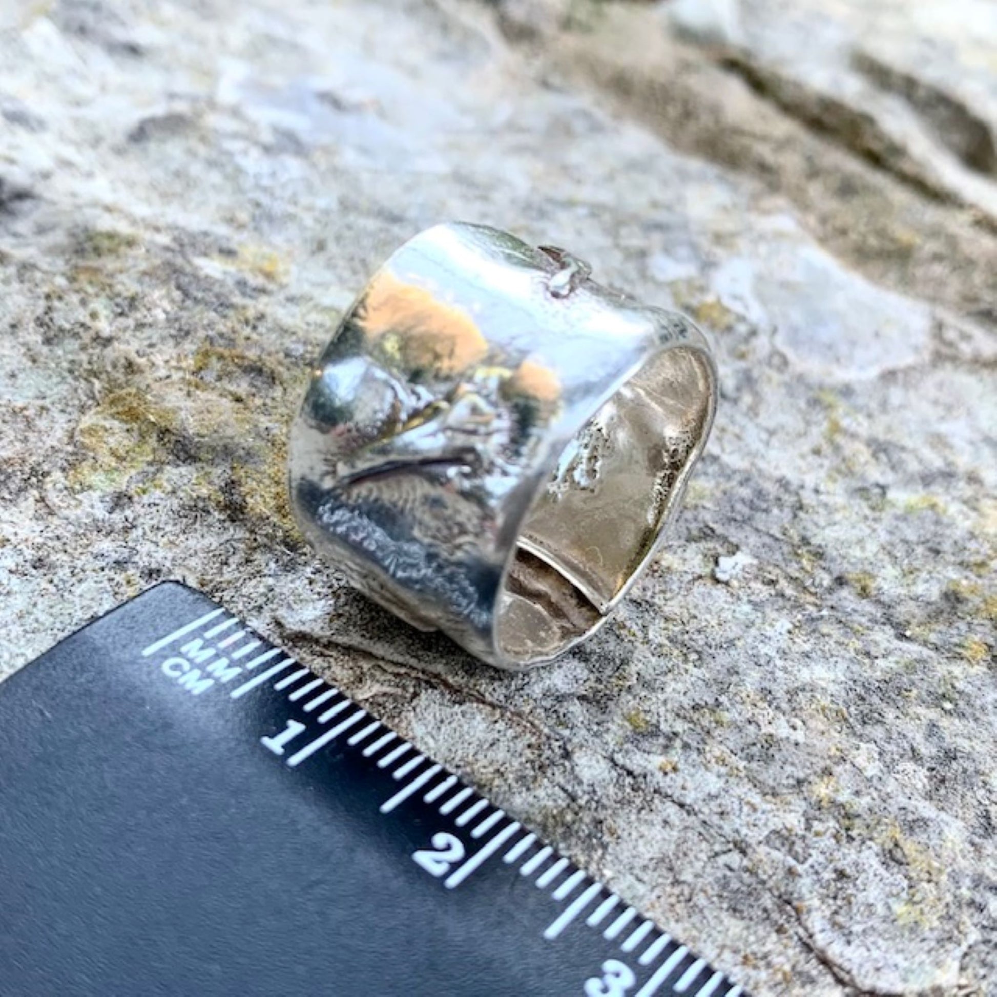 Reticulated Fused Sterling Silver Ring