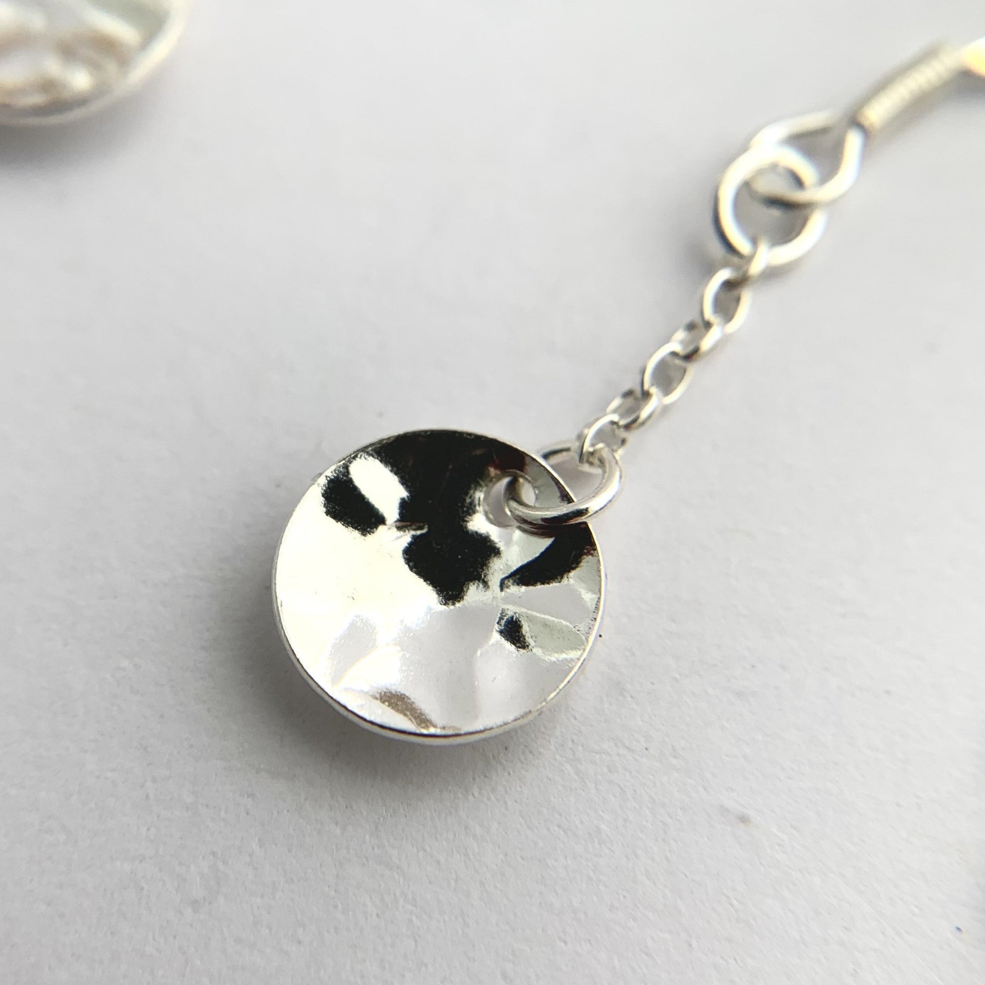 Sterling Silver Circle Dangle Earrings