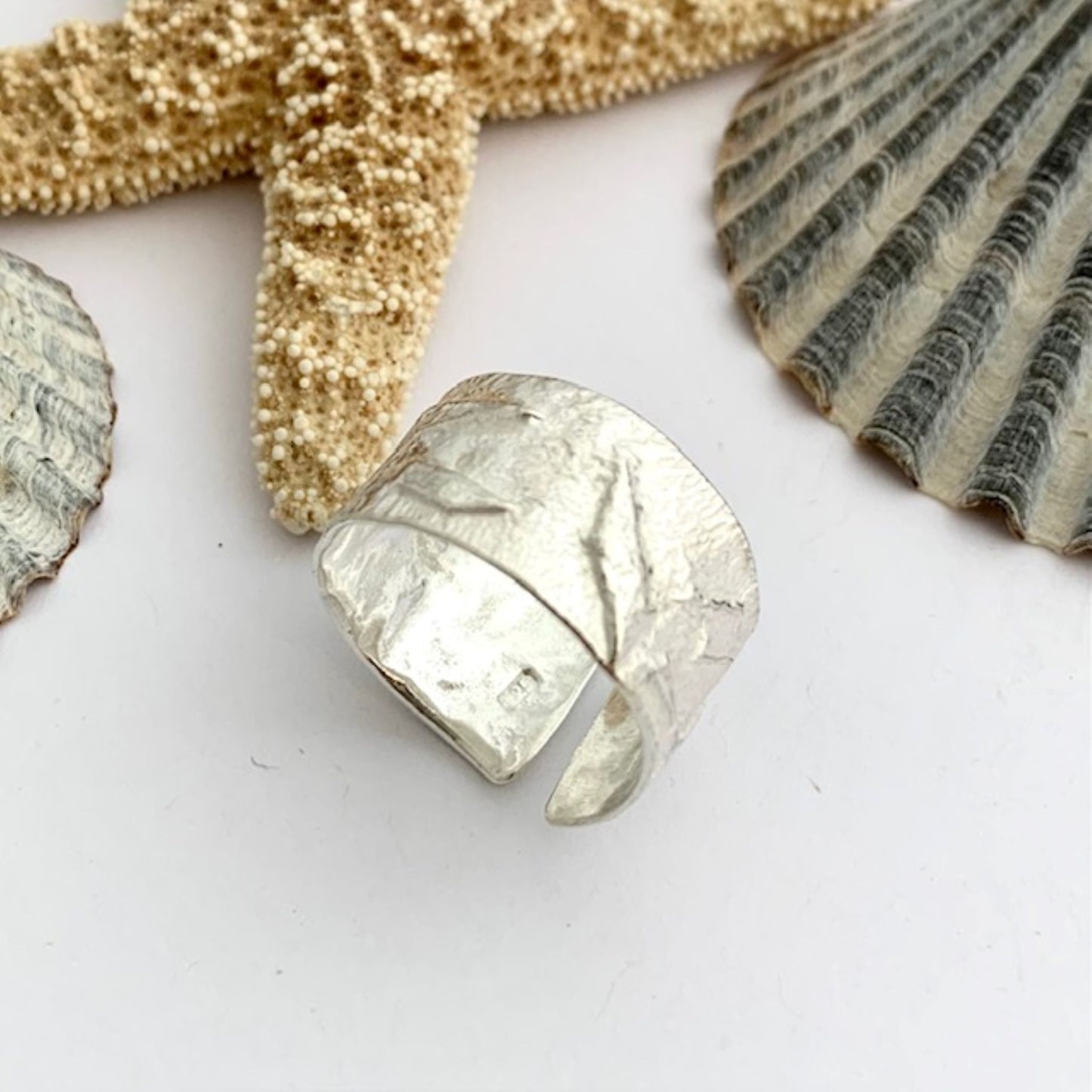 Sterling Silver Organic Reticulated Ring