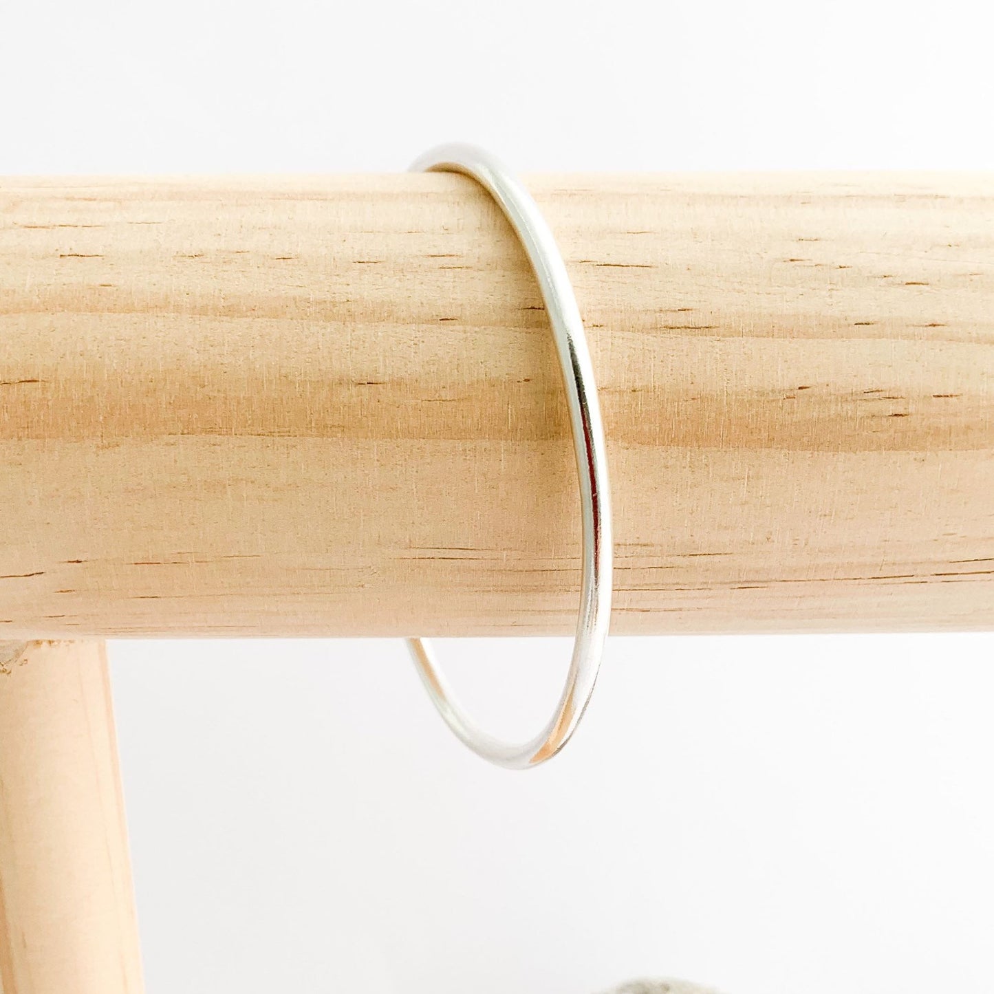 Sterling Silver Plain Hallmarked Bangle