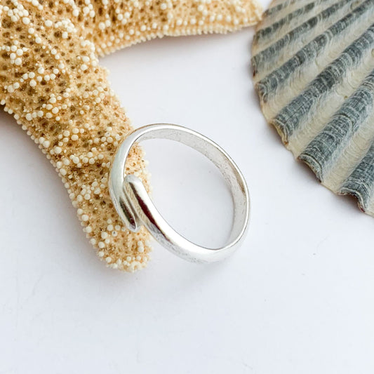 Sterling Silver Spiral Skinny Ring