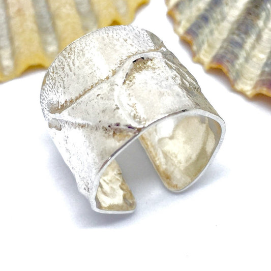 Sterling Silver Wide Chunky Ring