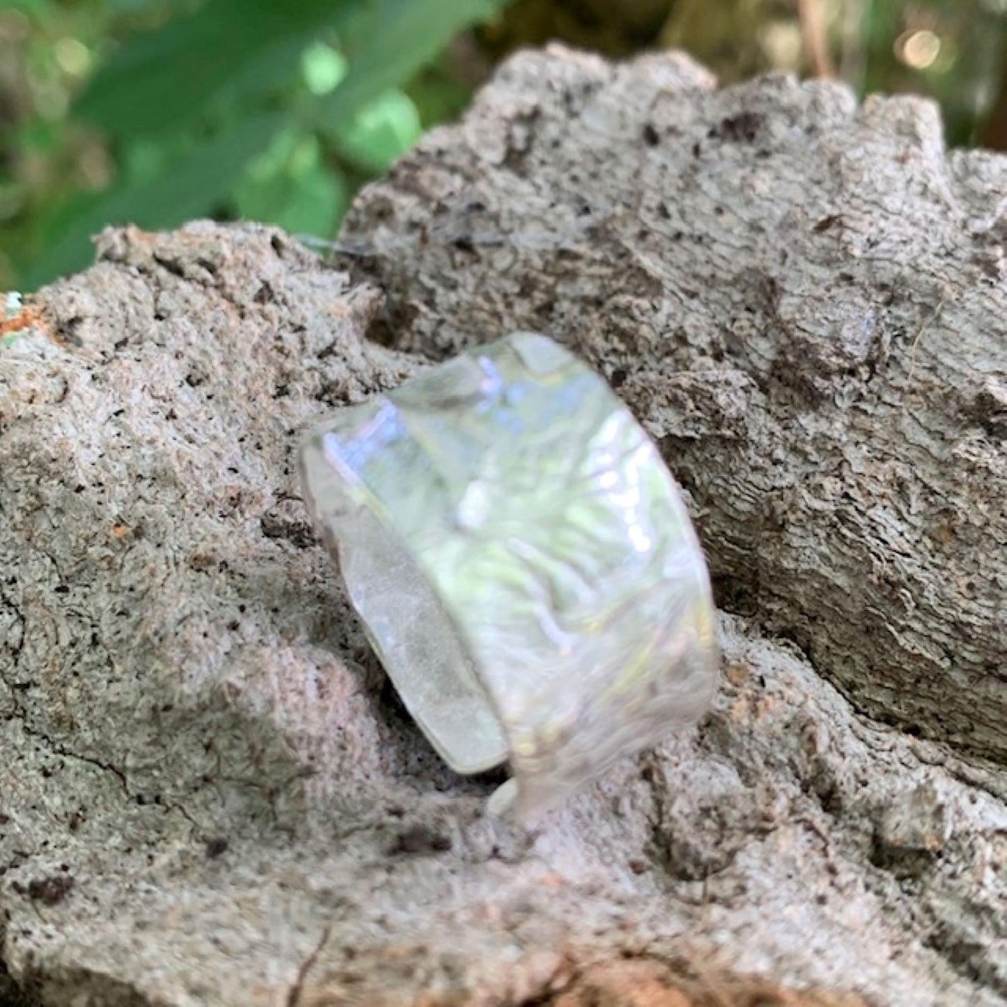 Sterling Silver Wide Fused Ring
