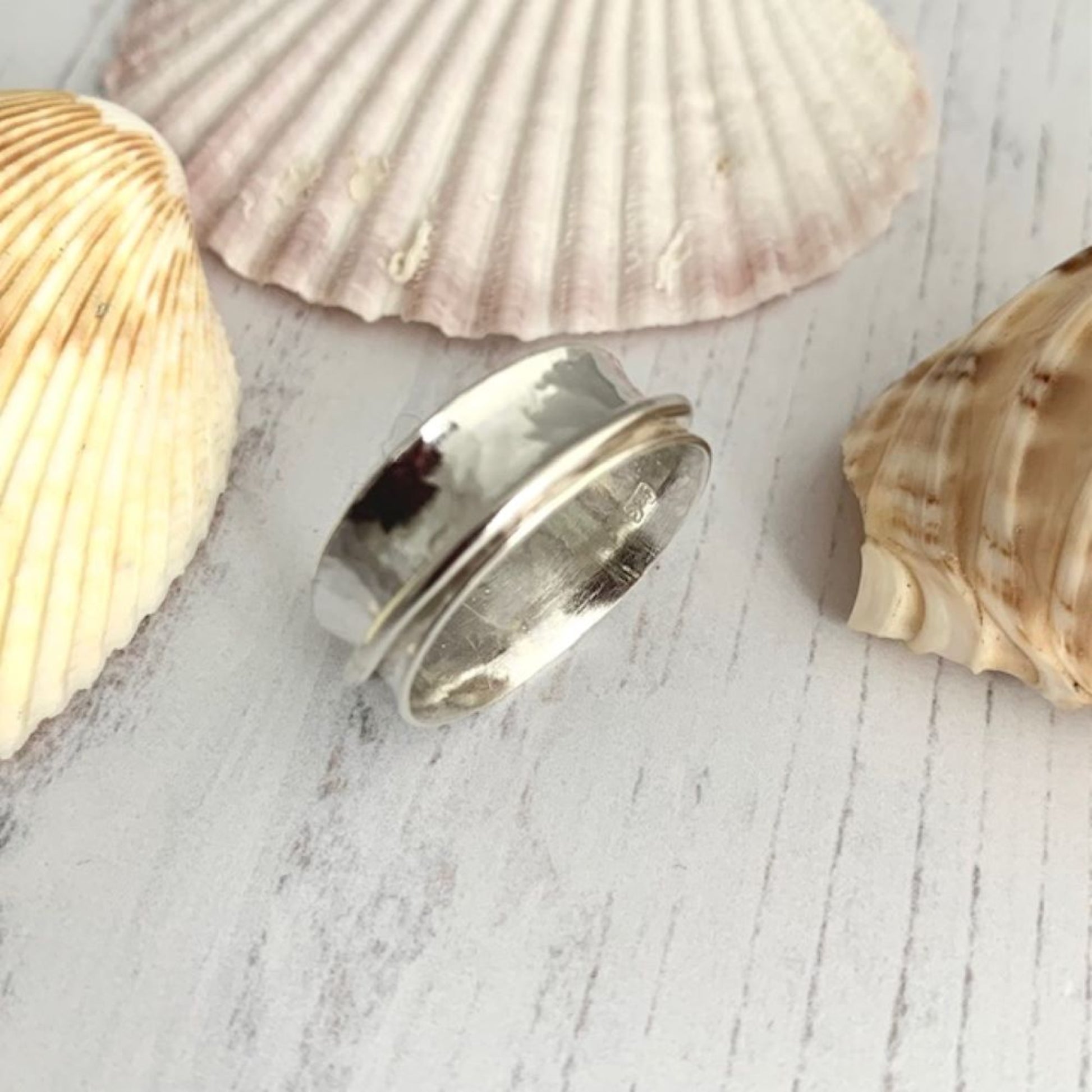 Sterling Silver Meditation Spinner Ring