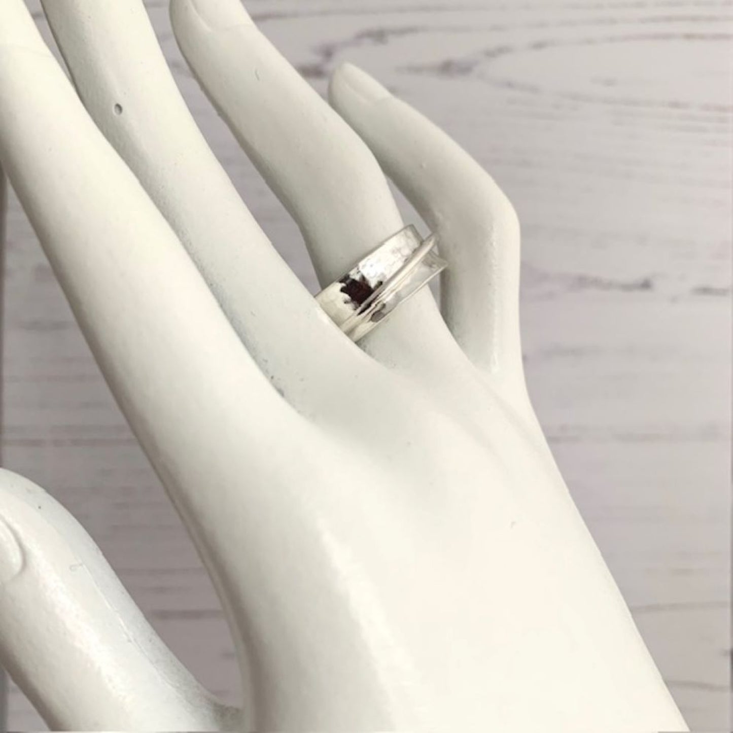 Textured Sterling Silver Spinner Ring