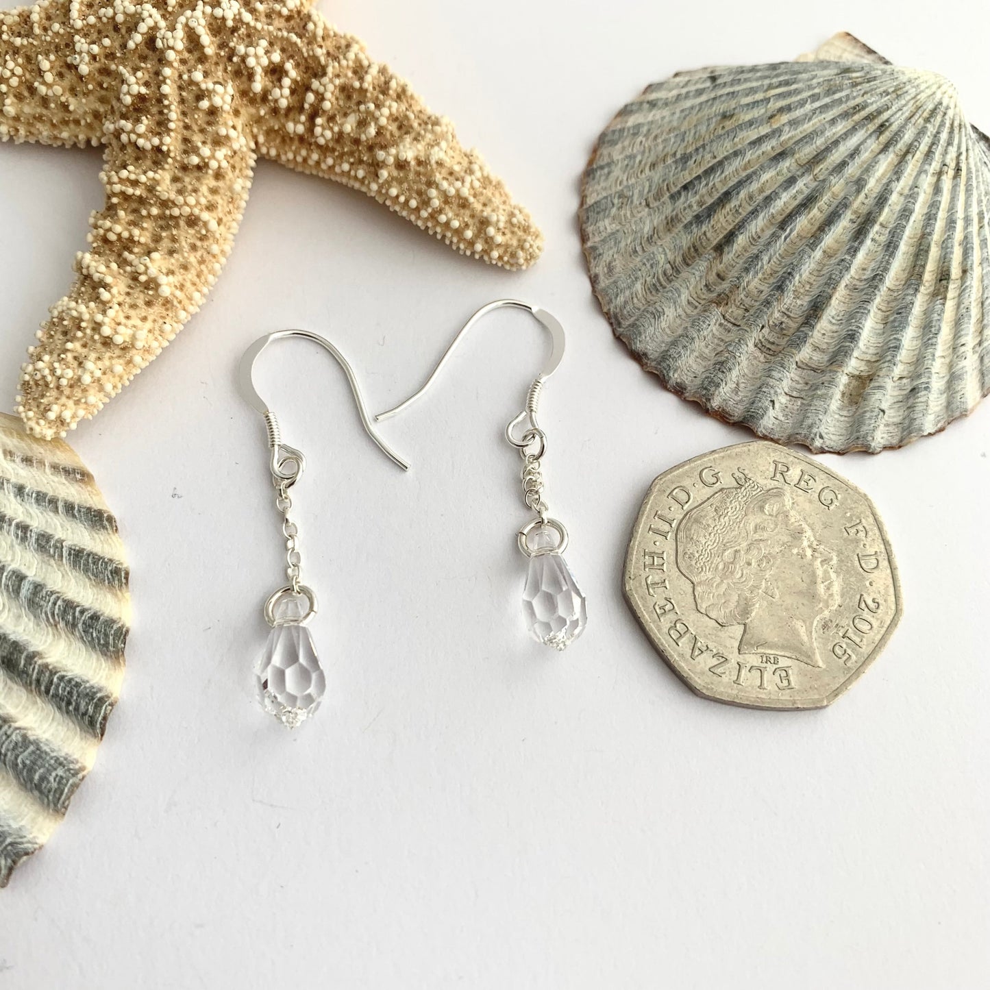 Dangle Crystal Bead Earrings
