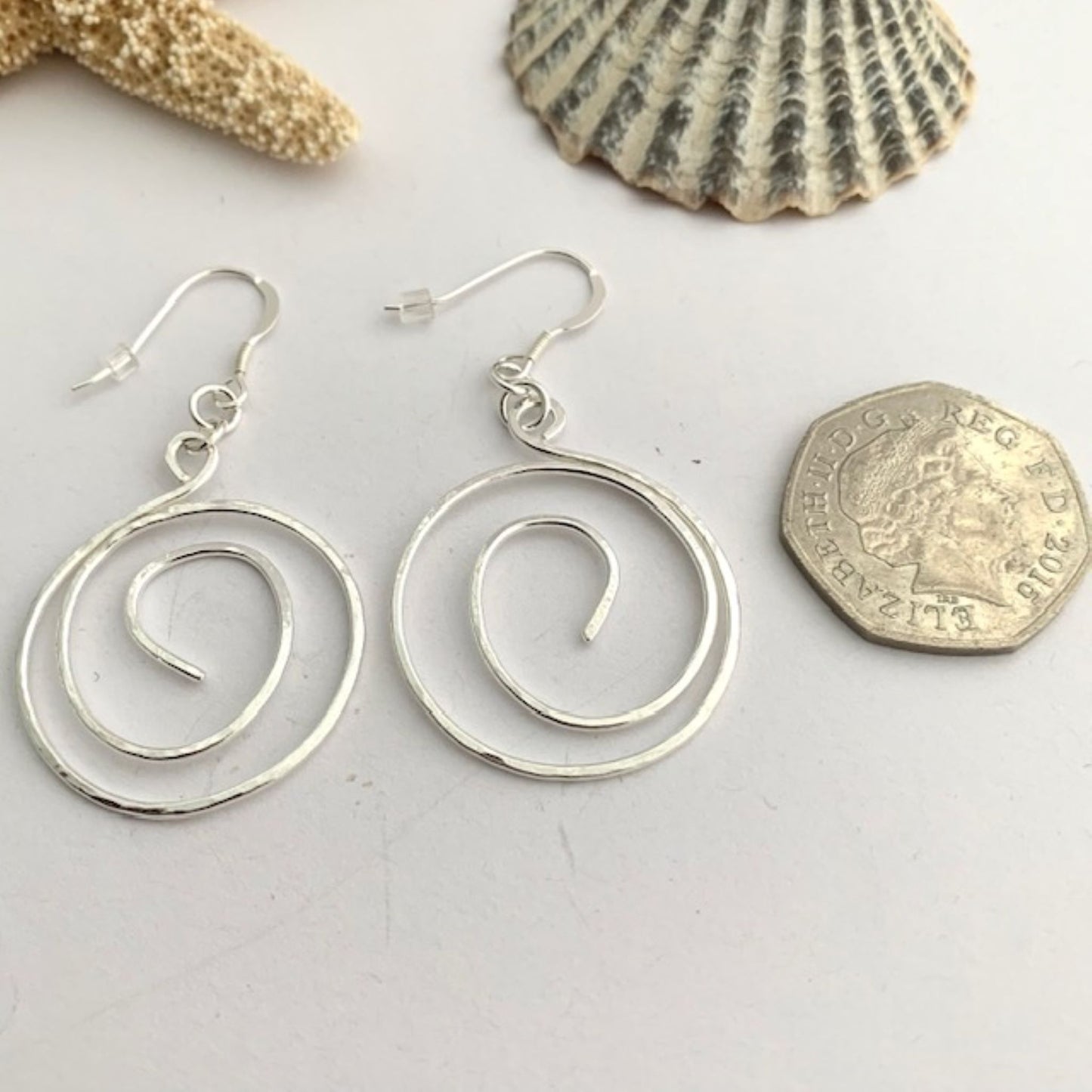 925 Large Sterling Silver Hoop Earrings