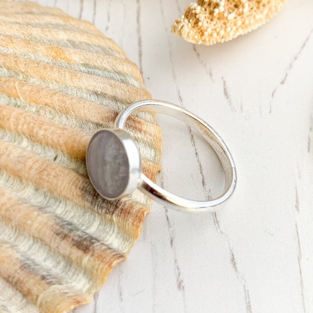 925 Sterling Silver Blue Lace Agate Ring