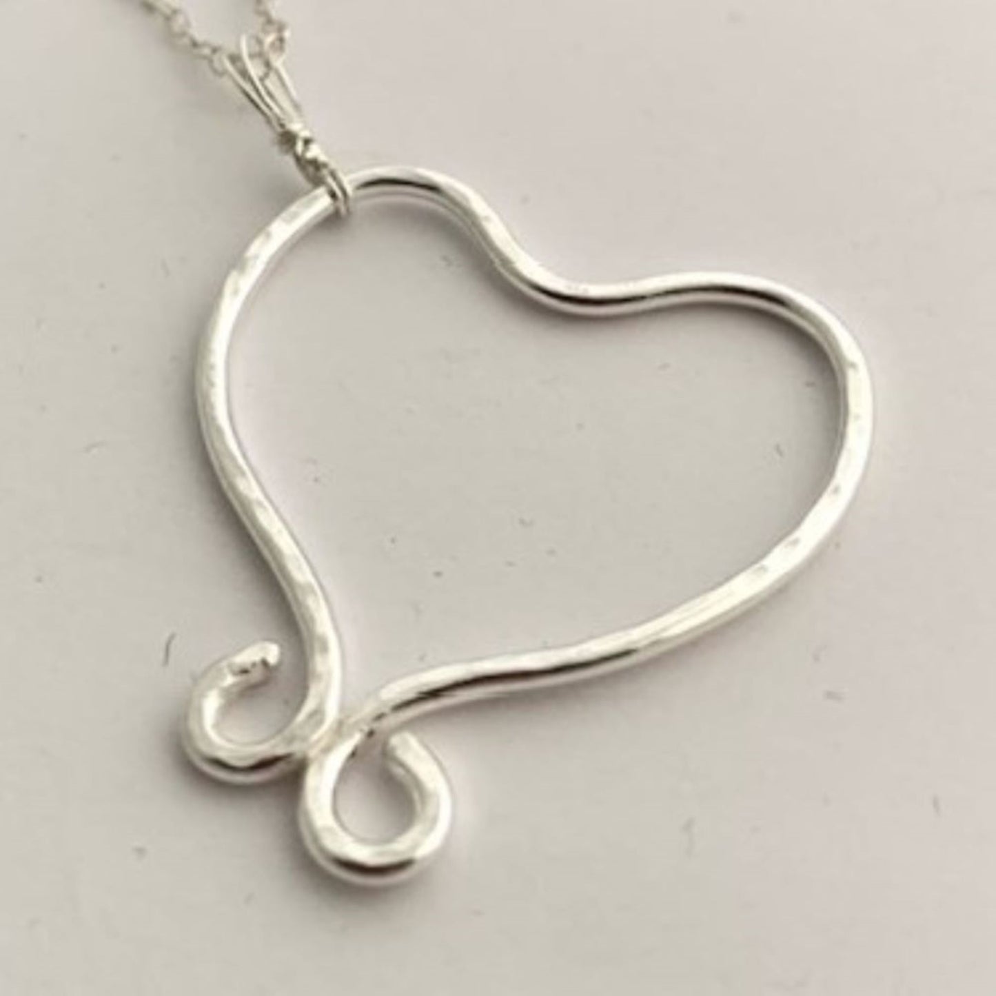 925 Sterling Silver Heart Necklace