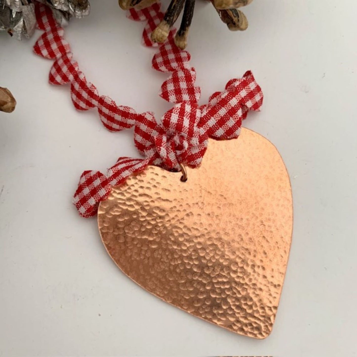 Beaten Copper Heart Home Accessory Decor