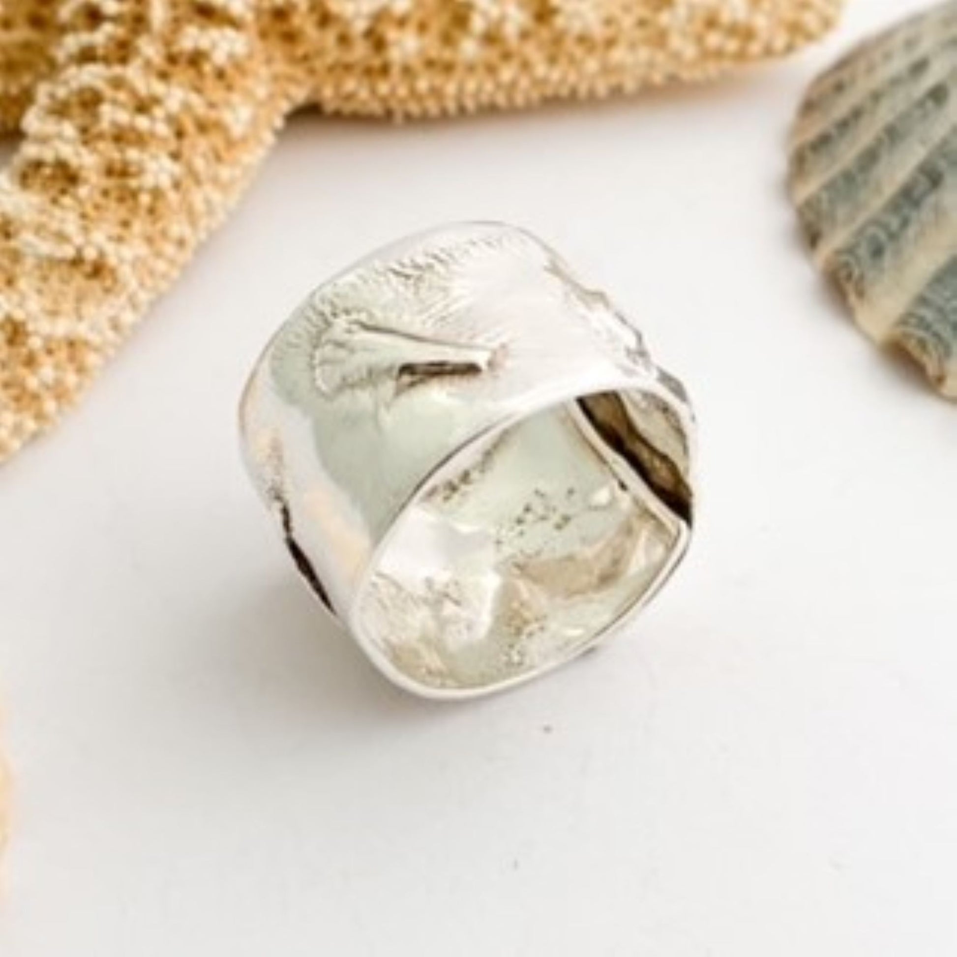 Chunky Sterling Silver Wide Ring