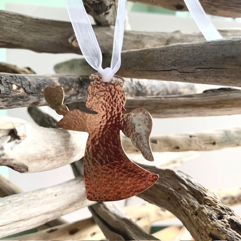 Copper and Silver Hanging Tree Decoration