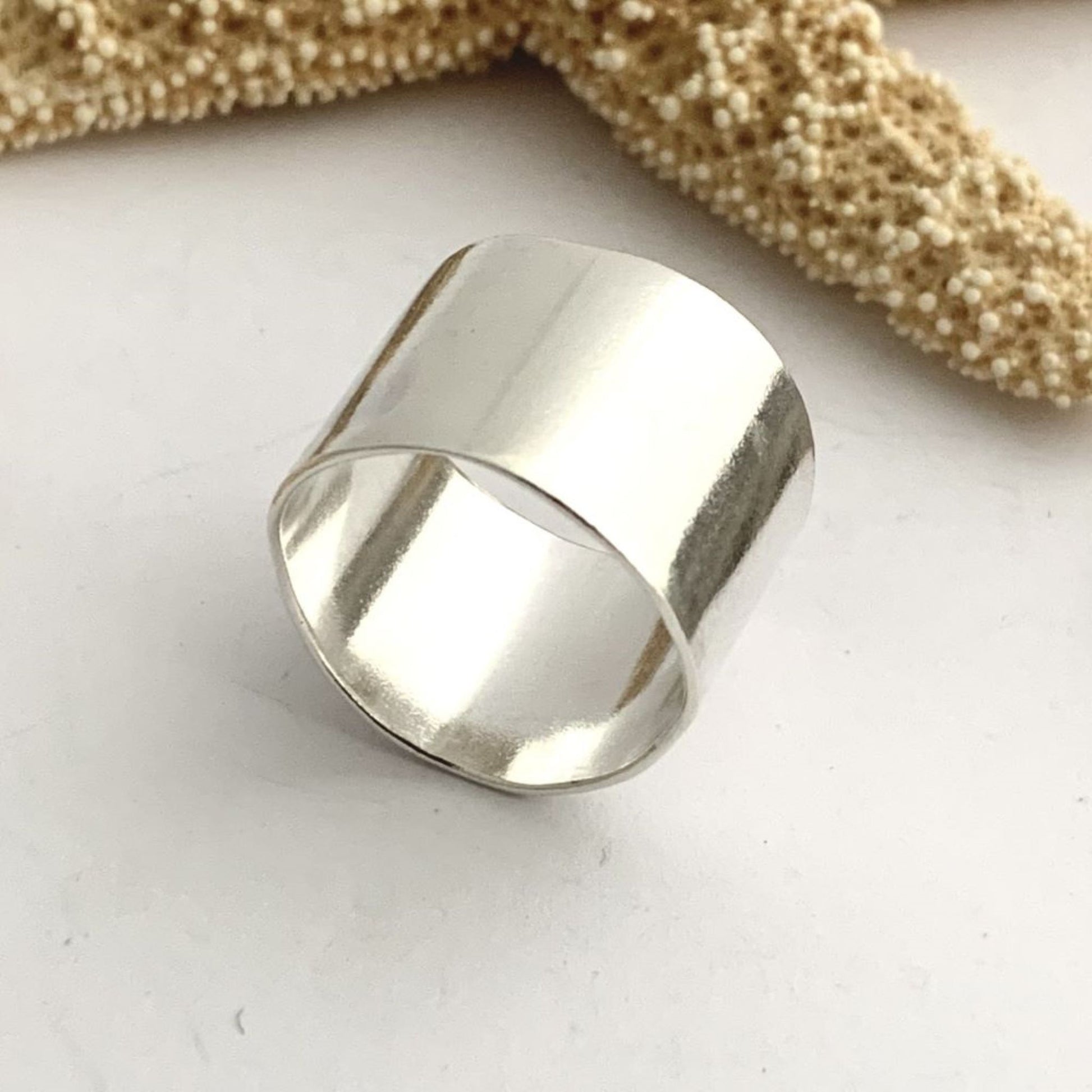 Plain Sterling Silver Wavy Ring