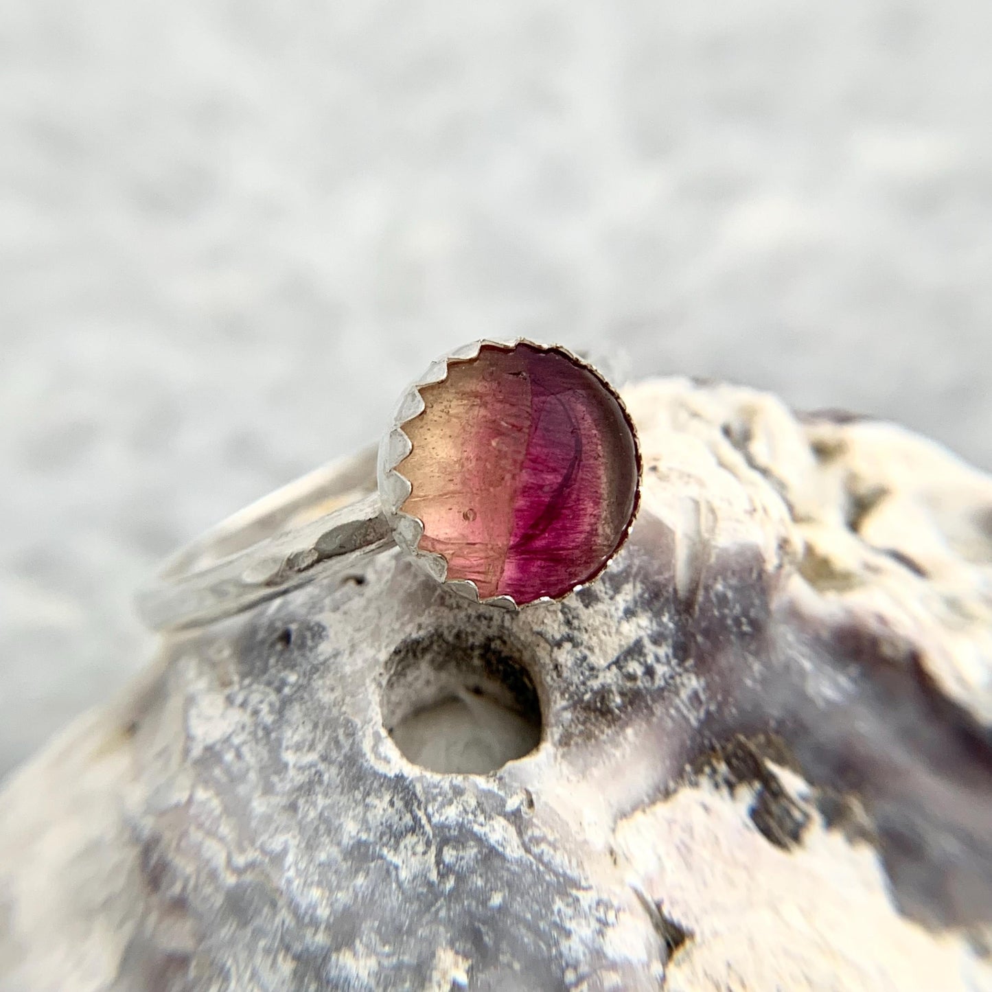 Rainbow Fluorite Gemstone Sterling Silver Ring 2