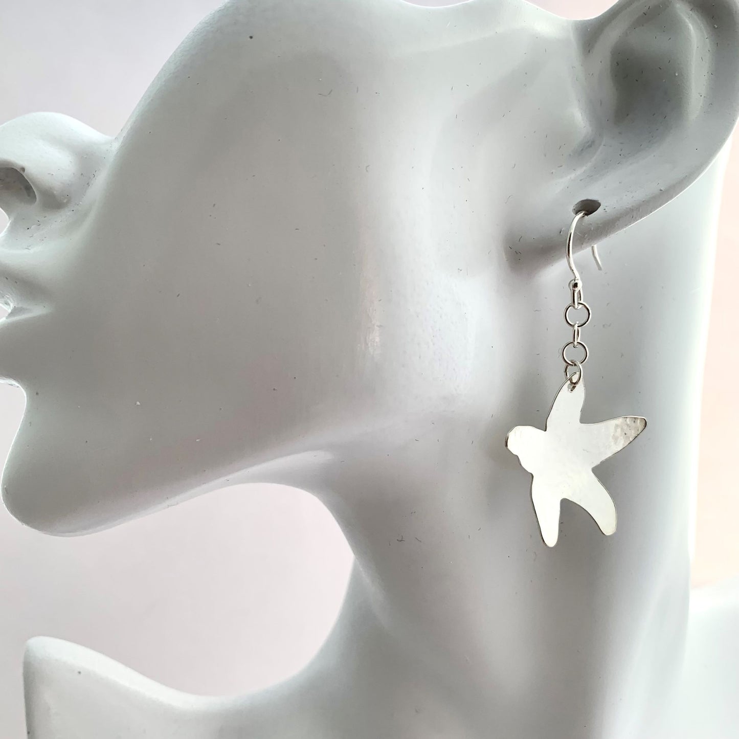 Starfish Sterling Silver Dangle Earrings