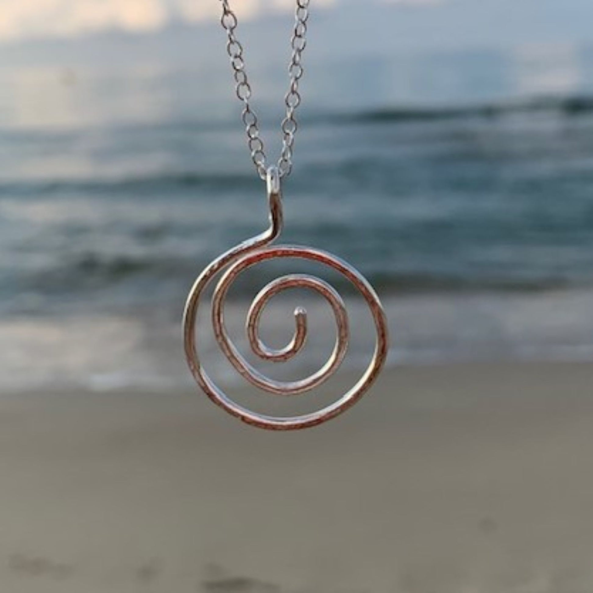 Sterling Silver Celtic Style Necklace with Loop Bail