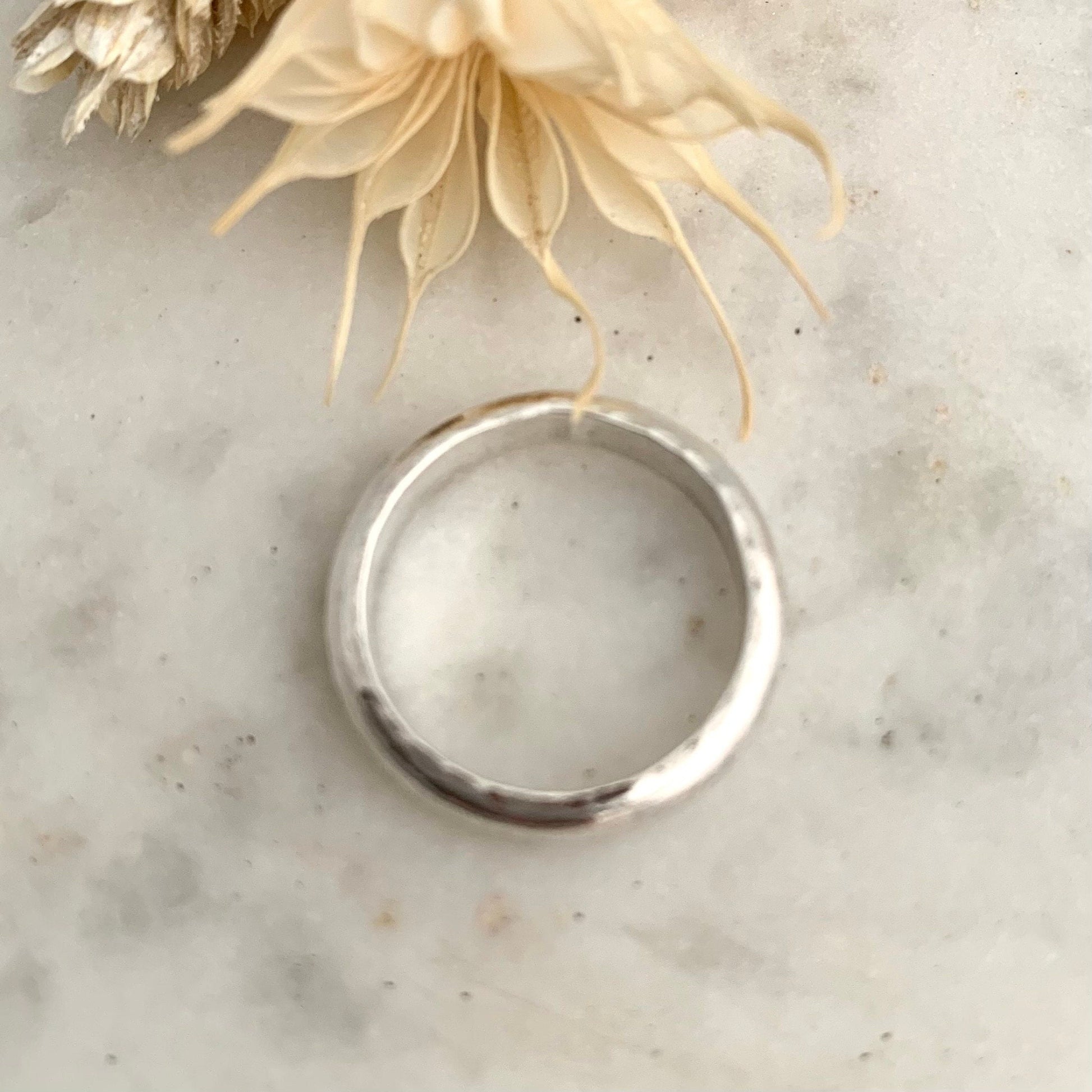 Sterling Silver Hammered Ring