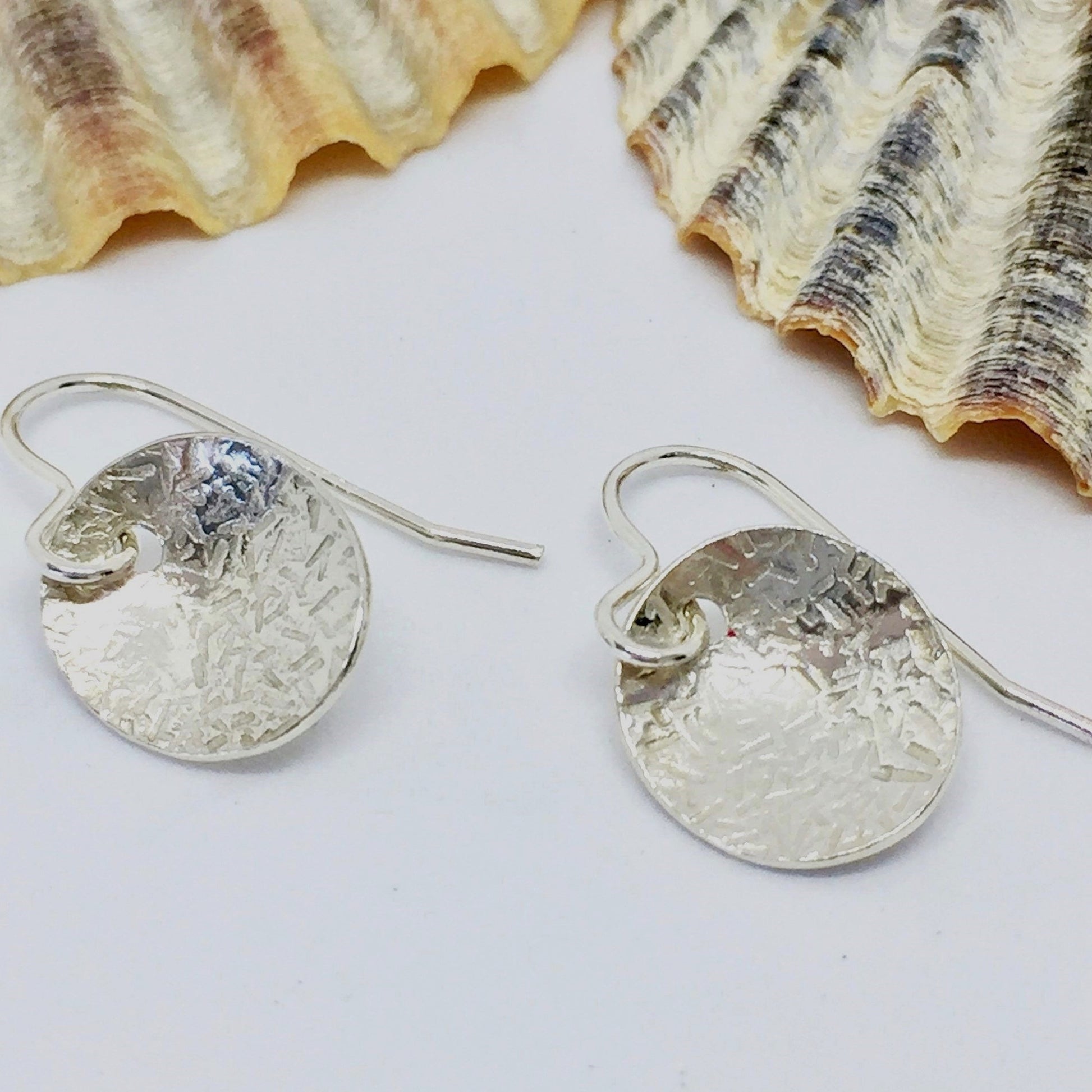 Sterling Silver Oval Dangle Earrings