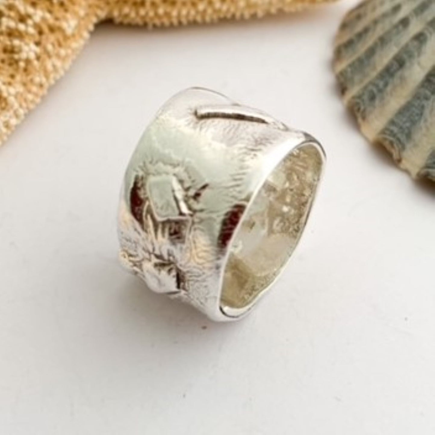 Sterling Silver Rustic Fused Ring