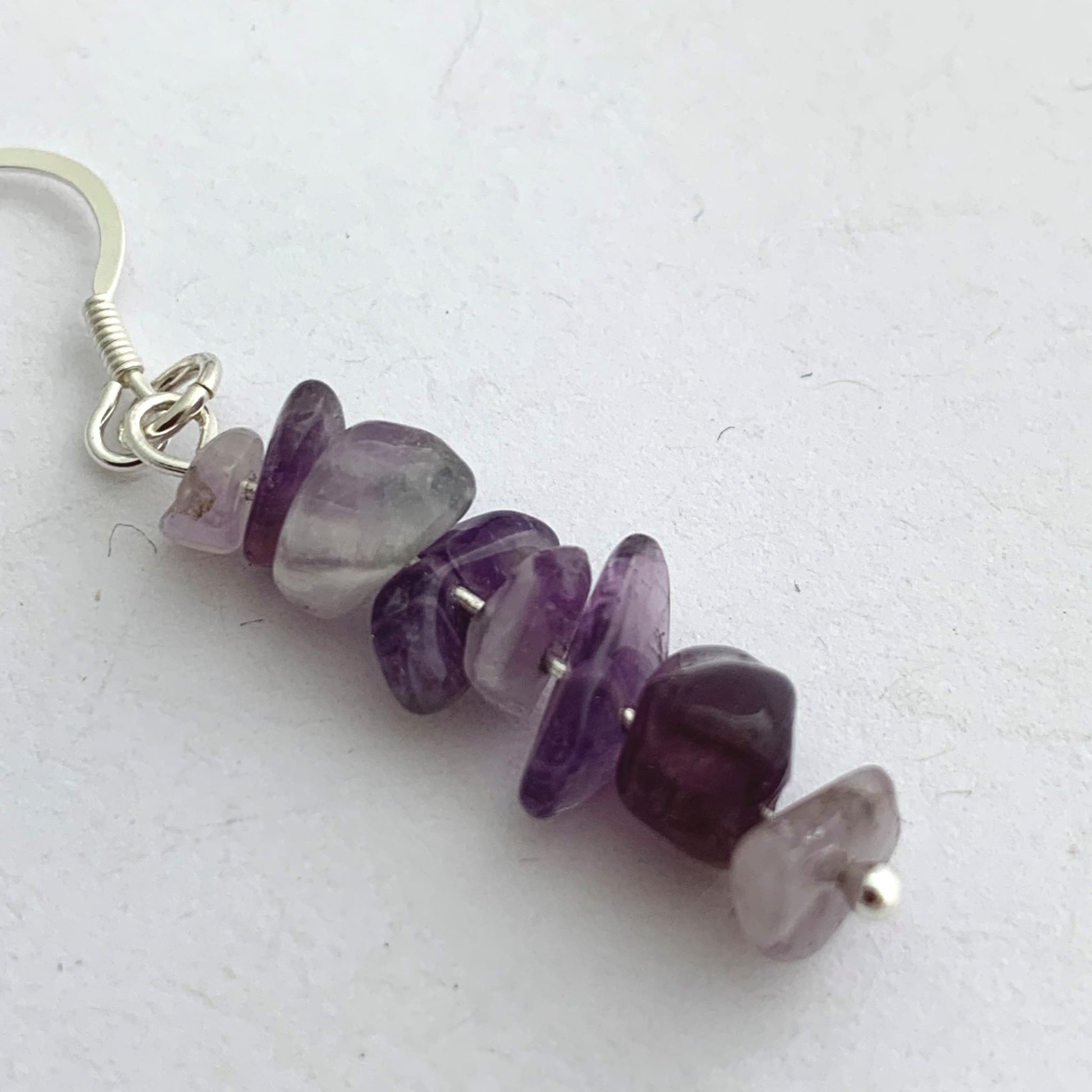 Sterling Silver and Amethyst Gemstone Earrings