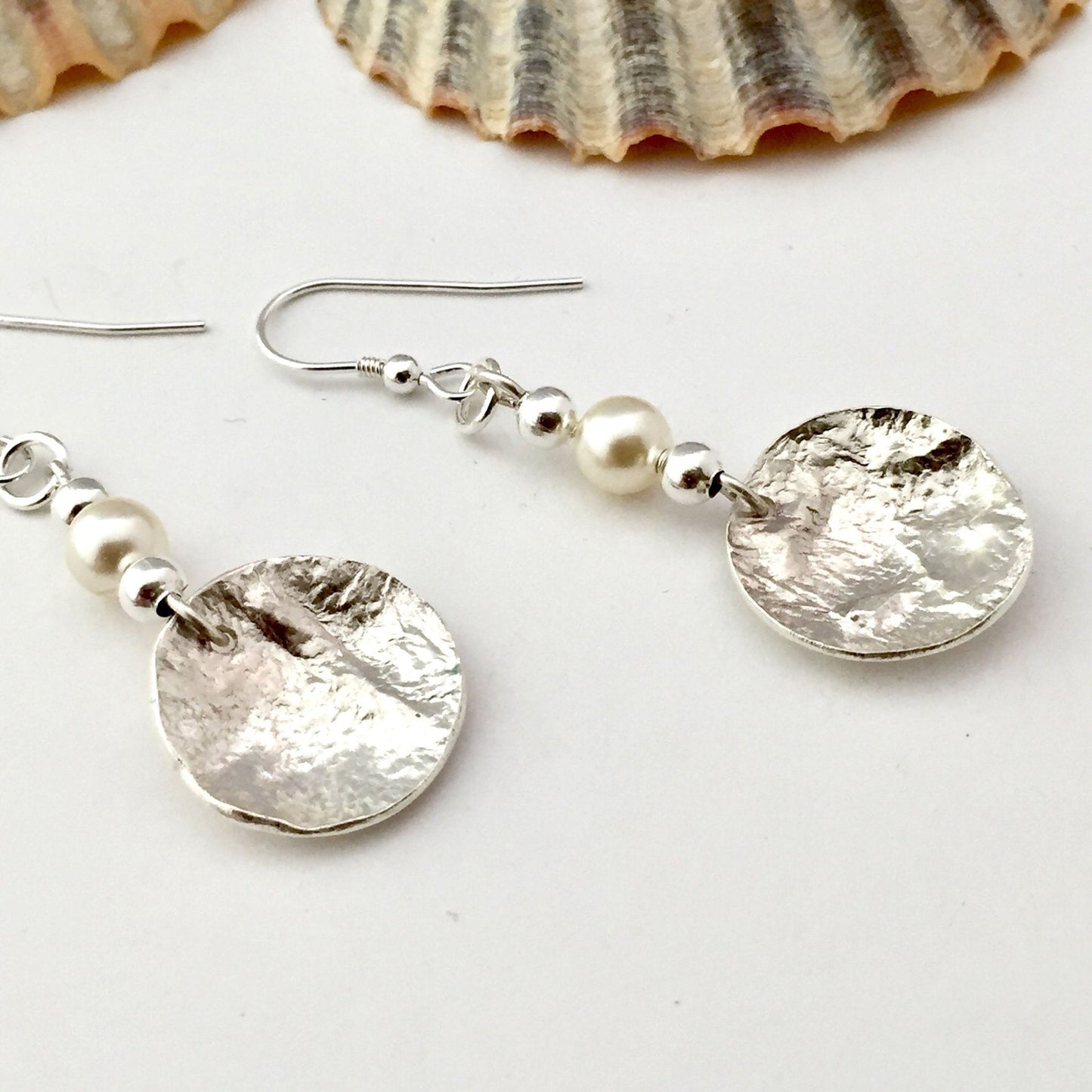 Sterling Silver and Pearl Bead Earrings