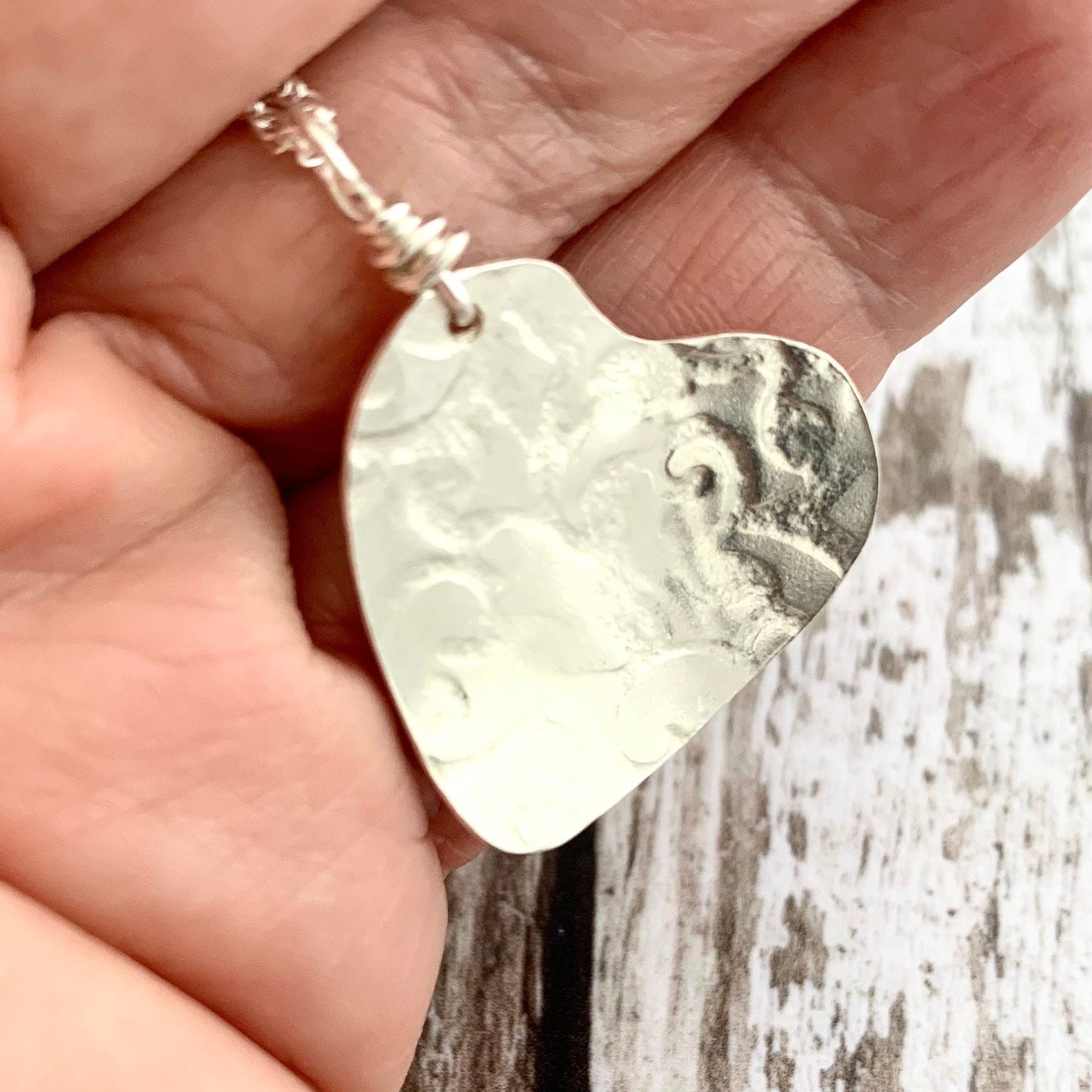 Small Sterling Silver Heart Necklace