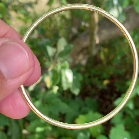 Hammered Brass Stacking Bangle