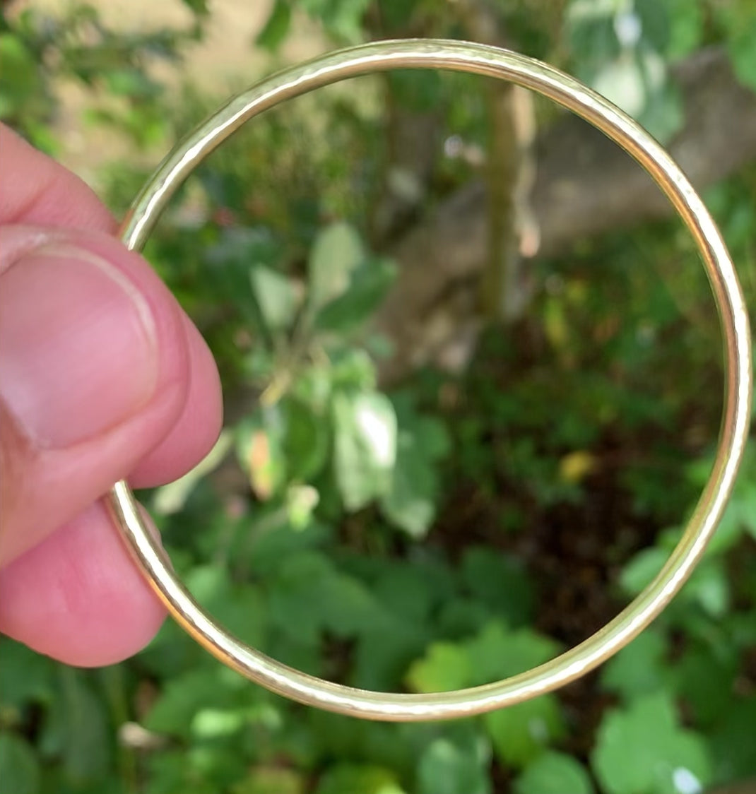 Hammered Brass Stacking Bangle