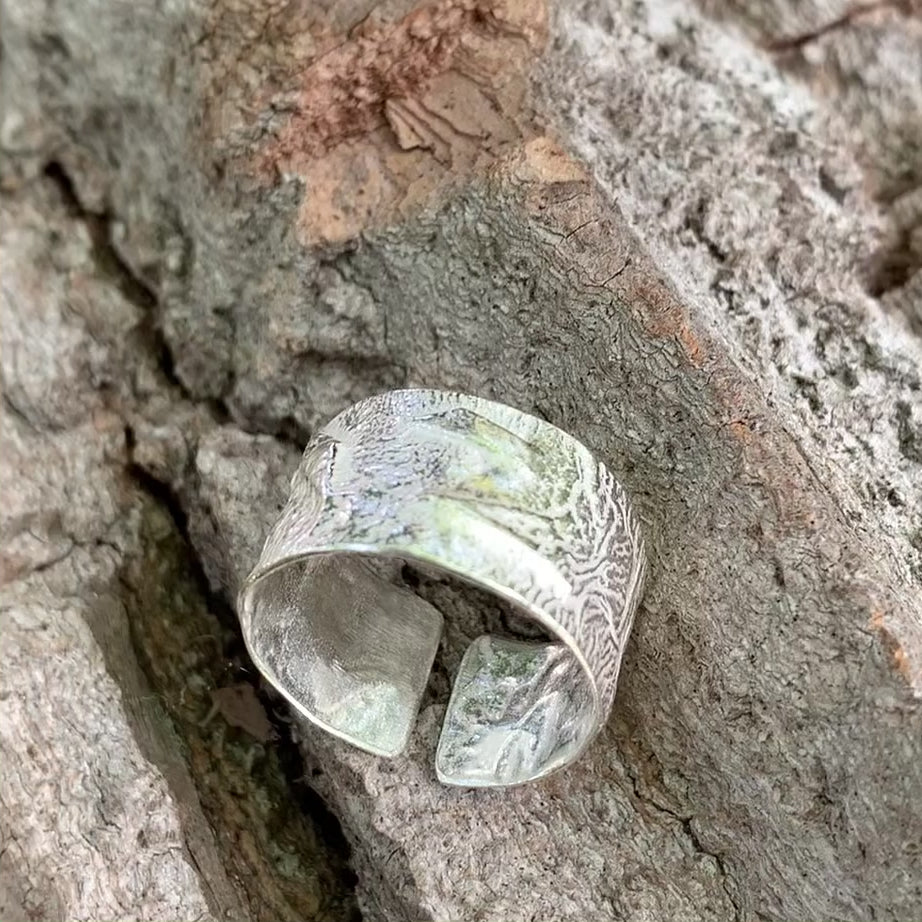 Artisan Sterling Silver Fused Ring