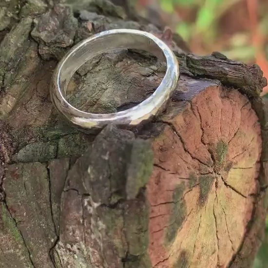 Handmade Textured 925 Sterling Silver Ring