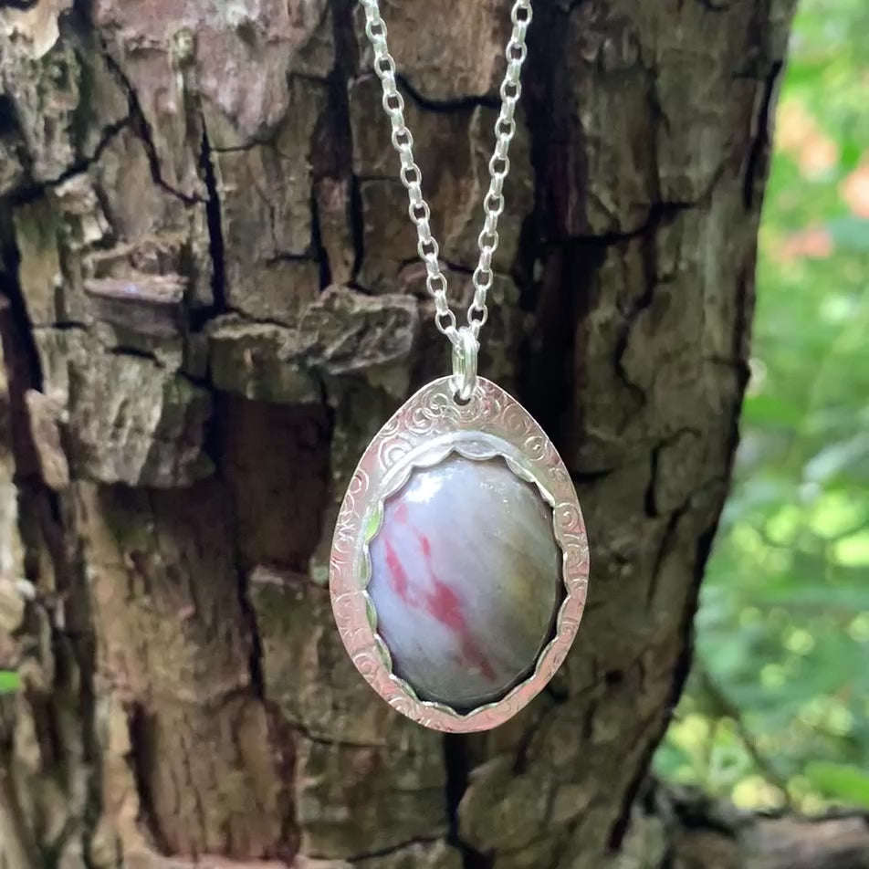 Botswana Agate Gemstone Pendant