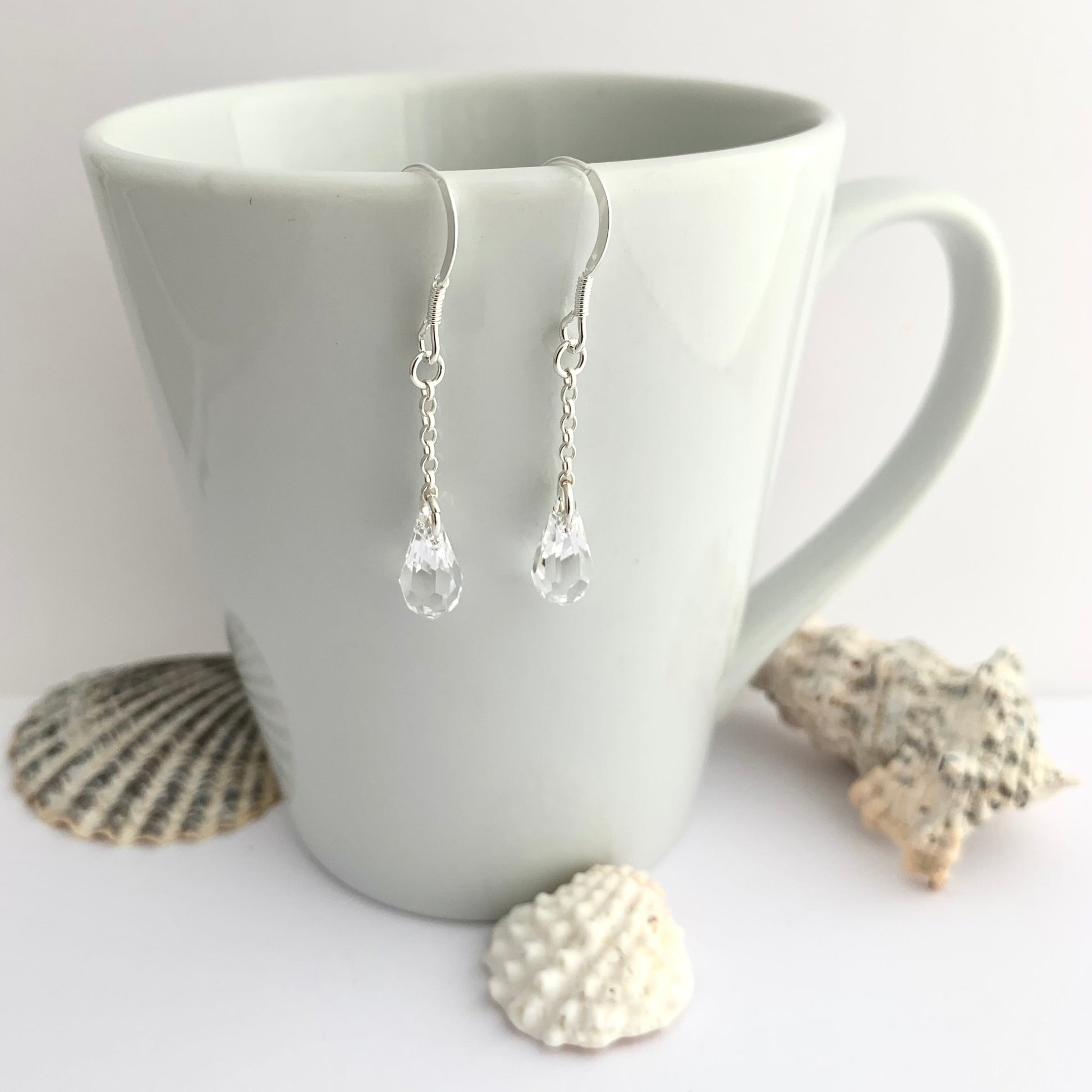Dangle Crystal Bead Earrings